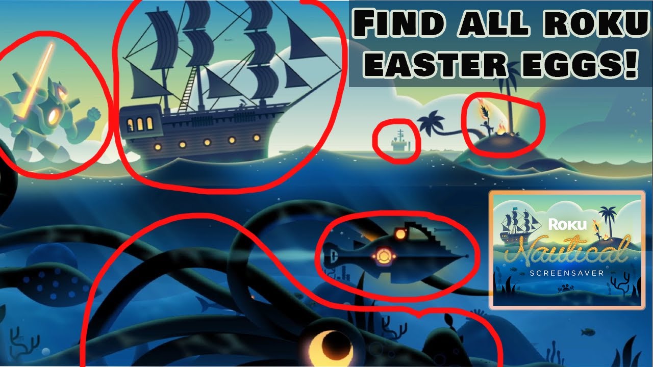 Water Movie Easter Eggs Roku Nautical Theme Screensaver 1 hour YouTube
