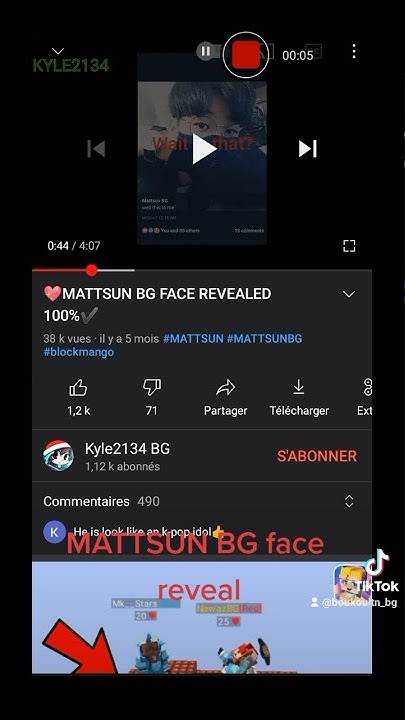  MATTSUN BG face reveal - YouTube