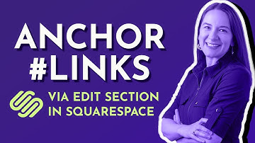 NEW 2025: Anchor Link Sections (No Code Block) | Squarespace 