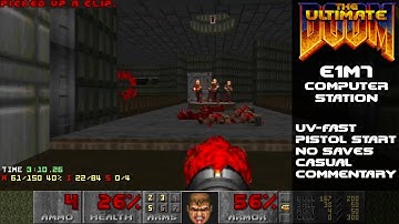 DOOM - E1M7: Computer Station 100% (UV-Fast) Ultra-Violence w/Fast Monsters