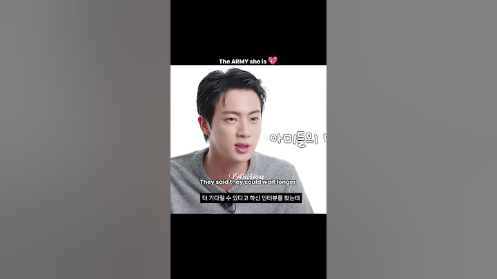 Jin talking about how an ARMY waited another 8 for him 💖🐹