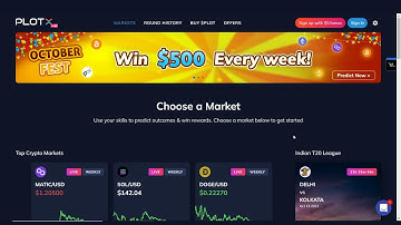 PlotX - Predict Crypto prices & earn rewards instantly
