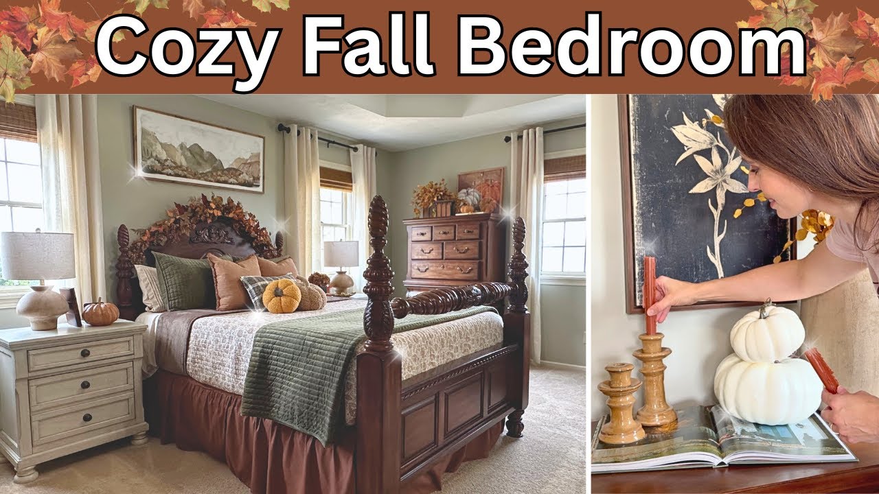 Уютная осенняя спальня. Украшаем вместе со мной | Осеннее преображение спальни 2025