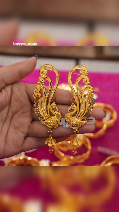 Beautiful gold full Kan Jhumka earrings designs #shorts #viralshorts #trending #earrings #jhumka