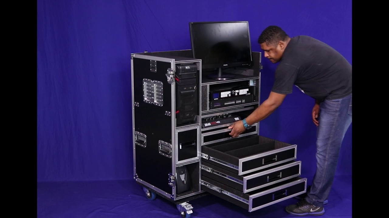 RACK CONTROLE PAINEL DE LED - YouTube