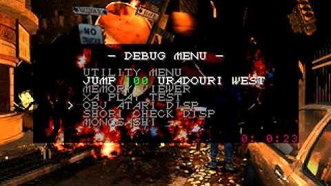 BioHazard 2 Beta 2 Debug Menu hack -  grey options "usable"