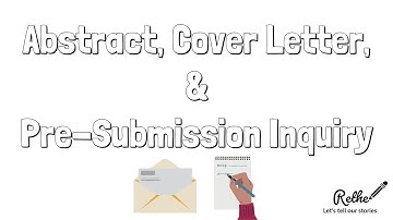 Research Abstract, Cover Letter and Pre-submission Inquiry | Rethé with Dr. Elaine O. Nsoesie