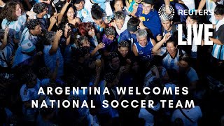 LIVE: Argentina's team return home after FIFA World Cup victory