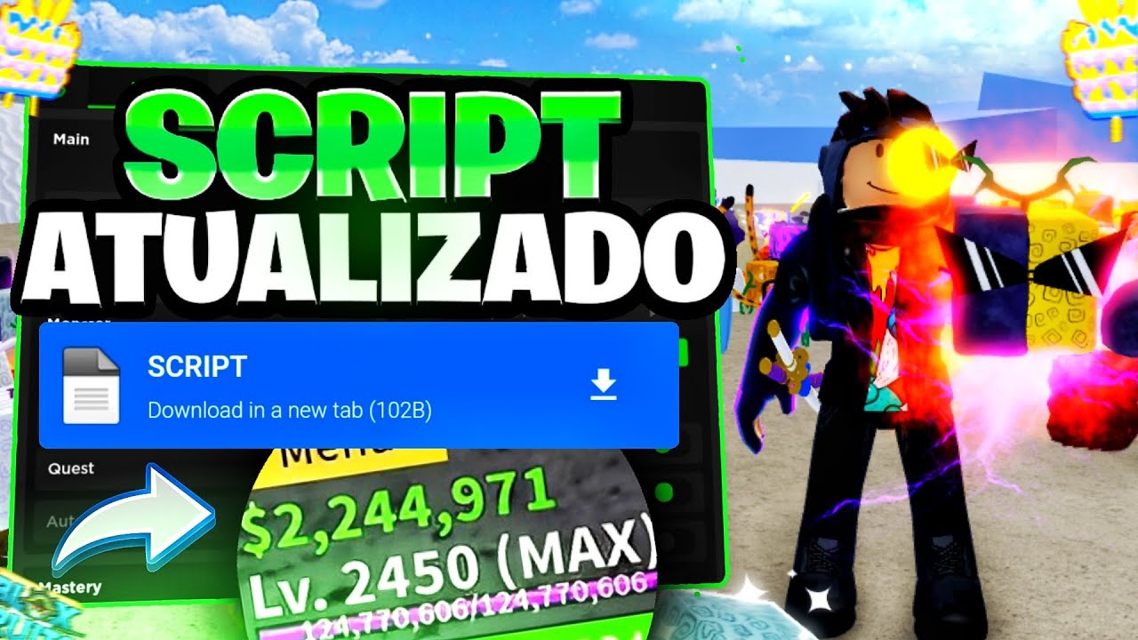 Como Baixar e Colocar SCRIPT de Blox Fruits (PC/Computador), Instalar e  Usar Executor no Roblox, Real-Time  Video View Count