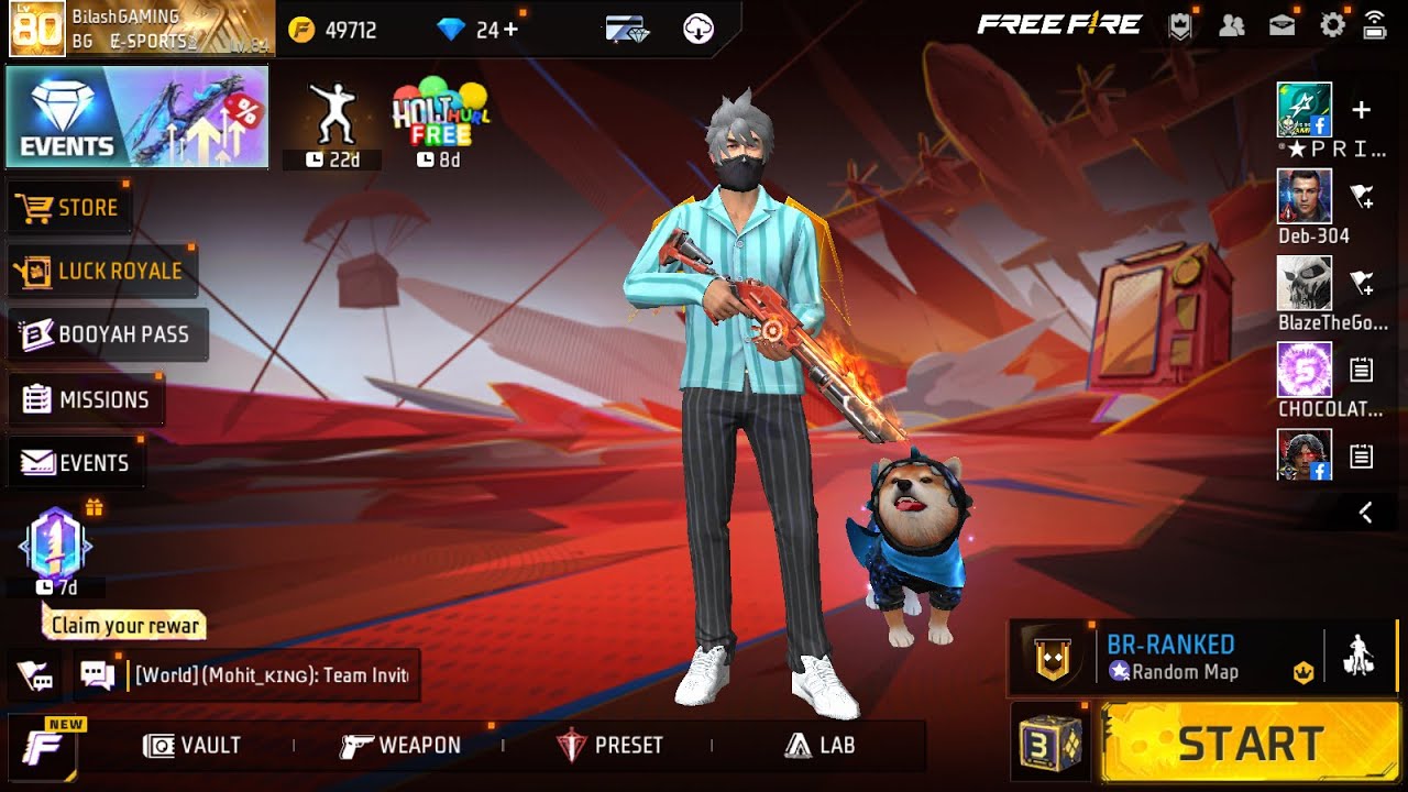 Bilash Gaming Free Fire Live Hindi Bengali [FF live] - YouTube