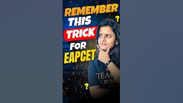 Remember this trick!! #vedantutelugu #eapcet