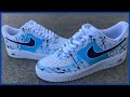 Custom Splatter Air Force 1(Giveaway Winner Announced)