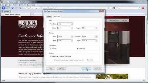 Creating PDF Files from a Web Browser | Acrobat X Tips & Tricks | Adobe Acrobat