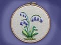 how to embroider a silk ribbon bluebell group