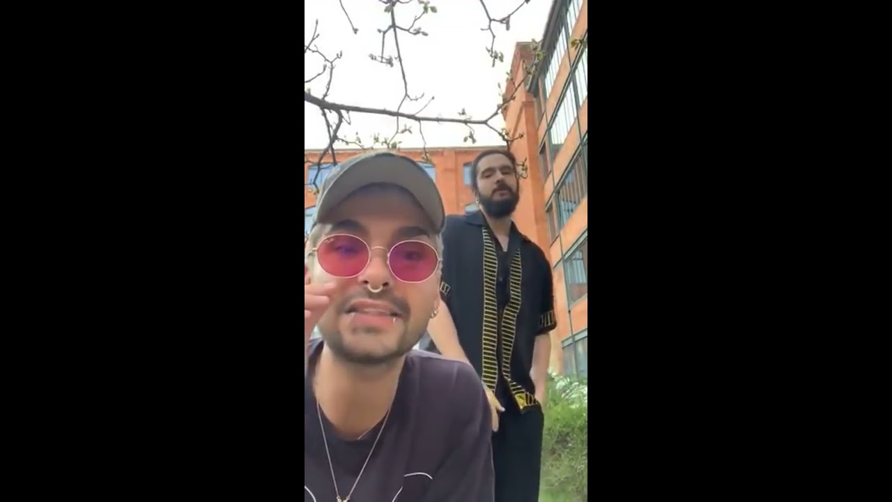 Tokio Hotel Stream on Instagram - 06.04.2019 (Watching When It Rains It Pours Video)
