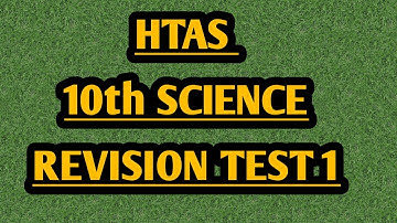 HTAS Youtube Channel 10th SCIENCE Revision test 1 Portion Model Question paper PDF