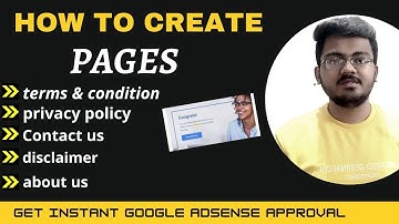 how to create pages in blogger | cantect us, privacy policy and etc