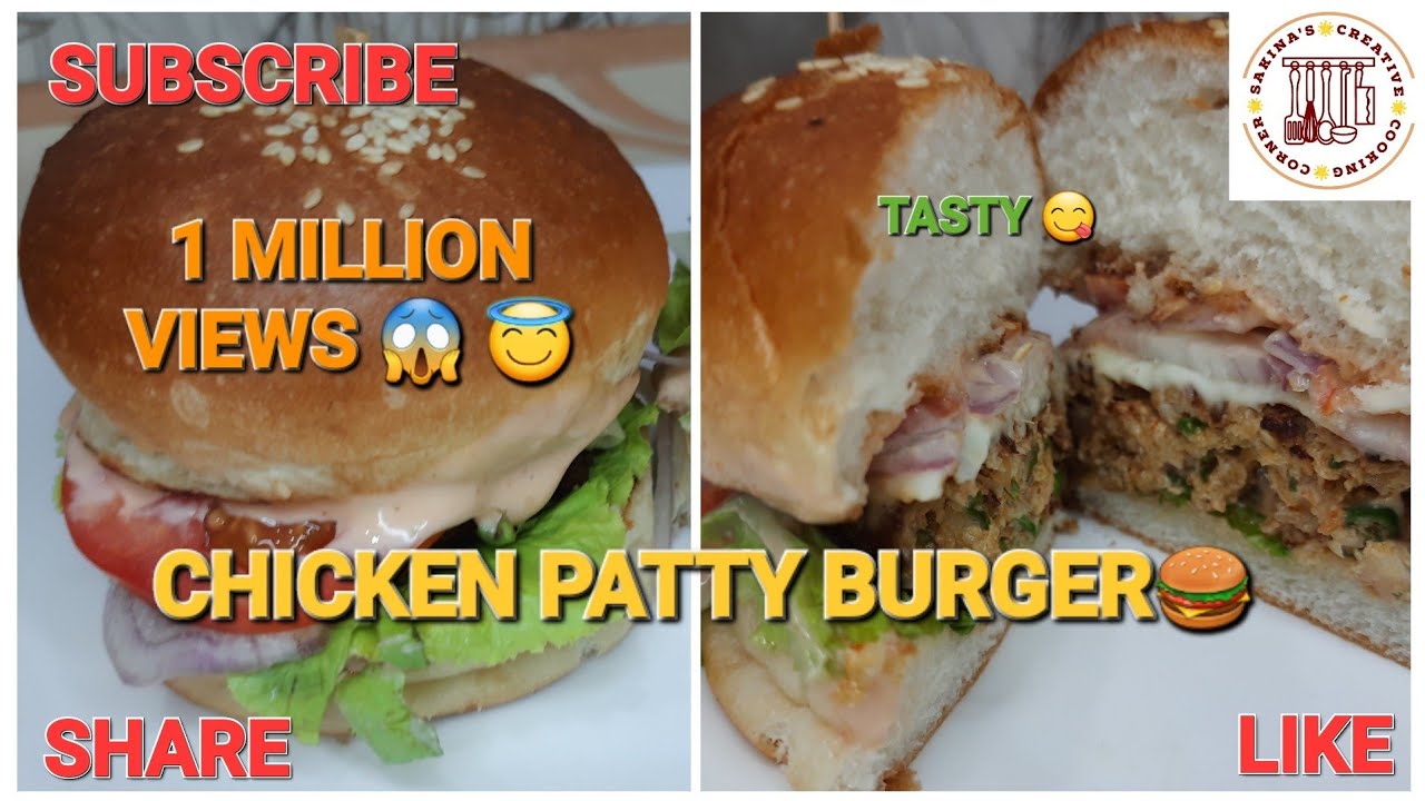 Juicy Chicken Patty Burger Chicken Patty Burger Chicken Mince