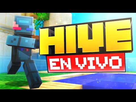 En directo The Hive Minecraft bedrock ( esperando mi cumpleaños)