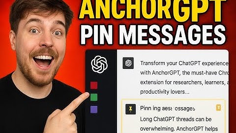 AnchorGPT – Pin & Jump to Important ChatGPT Messages | Chrome Extension