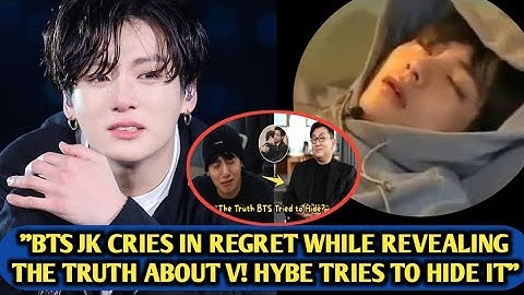 "Terrible"😳Jungkook Cries While Revealing The Truth About Taehyung, HYBE Tries To Hide It.