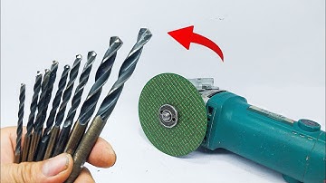 How to sharpen a drill in 30 seconds!  The manufacturer doesn
