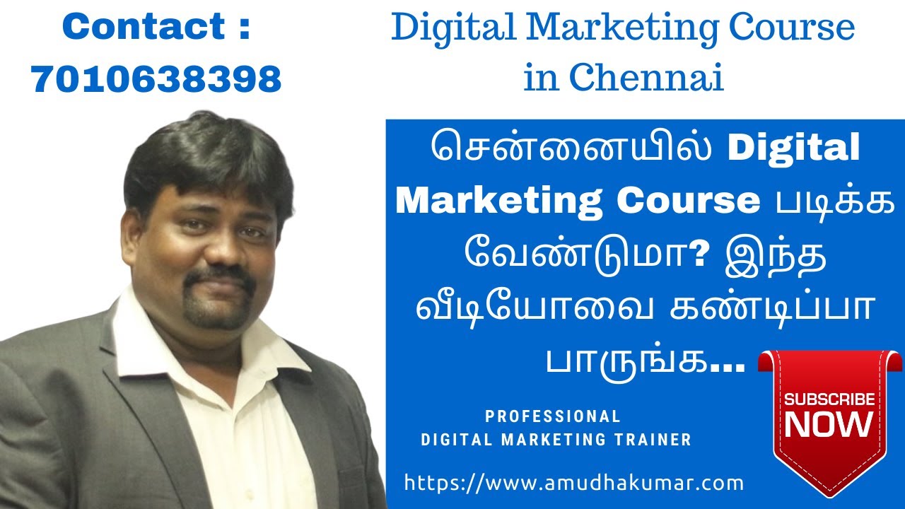 Digital Marketing Course in Chennai  | Tamil | Job & Placement Training Institute
