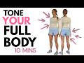 10 Min FULL BODY Toning 🔥 No Equipment Needed - All Standing ⬆️ Lucy Wyndham-Read
