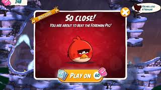 Angry Birds 2 Level 2053 Foreman Pig Fight Only The 1St Attempt Fail