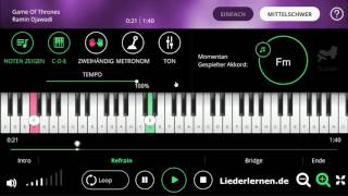 Ramin Djawadi - Game of Thrones - Klavier lernen - Musiknoten - Akkorde screenshot 4