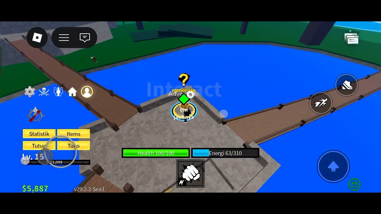 Hari ini main blox fruit guys