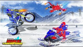 Snow Mountain Moto Bike Part-2 | Transform Robot Bike Android GamePlay | By Game Crazy screenshot 5