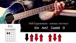 THE CRANBERRIES - Animal Instinct [GUITAR COVER + CHORDS] Resimi