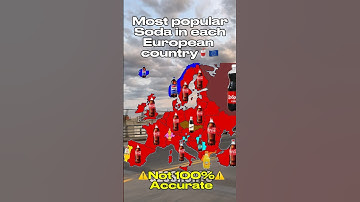 Most popular soda in each European country 🥤🇪🇺 #mapping #europe #map #mapper