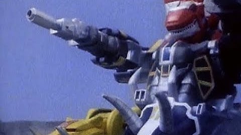 Dino Megazord Tank Mode | Season 1 | Mighty Morphin | Power Rangers Official
