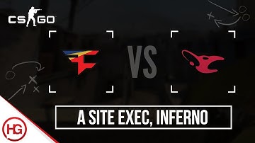 FaZe vs Mousesports - A Site Execute, Inferno (CS:GO Strategy Breakdown #39)