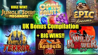 UK Slots, Can I Get I BIG WIN!! + Big Time Gaming Random Bonus Wheel + Community BIG WINS!!
