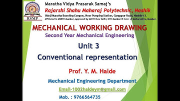 Conventional  representation of Machine components