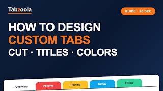 How to Design Custom Index Tabs in About a Minute (Cut, Titles, Colors, Price, Proof)