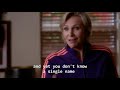 Sue Sylvester spitting straight facts for five minutes