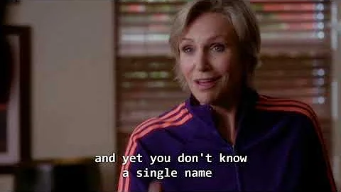 Sue Sylvester spitting straight facts for five min...