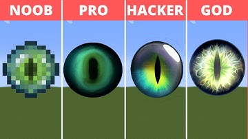 Pixel Art (NOOB vs PRO vs HACKER vs GOD) Eye of Ender in Minecraft