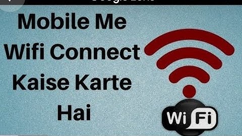 mobile ka Wi-Fi on kaise karen./ mobile se Wi-Fi connect kaise karen