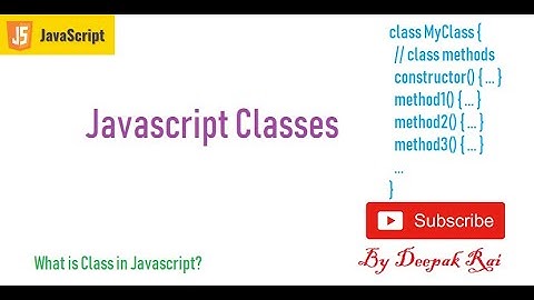Learn JavaScript CLASSES in 6 minutes! | JavaScript Classes
