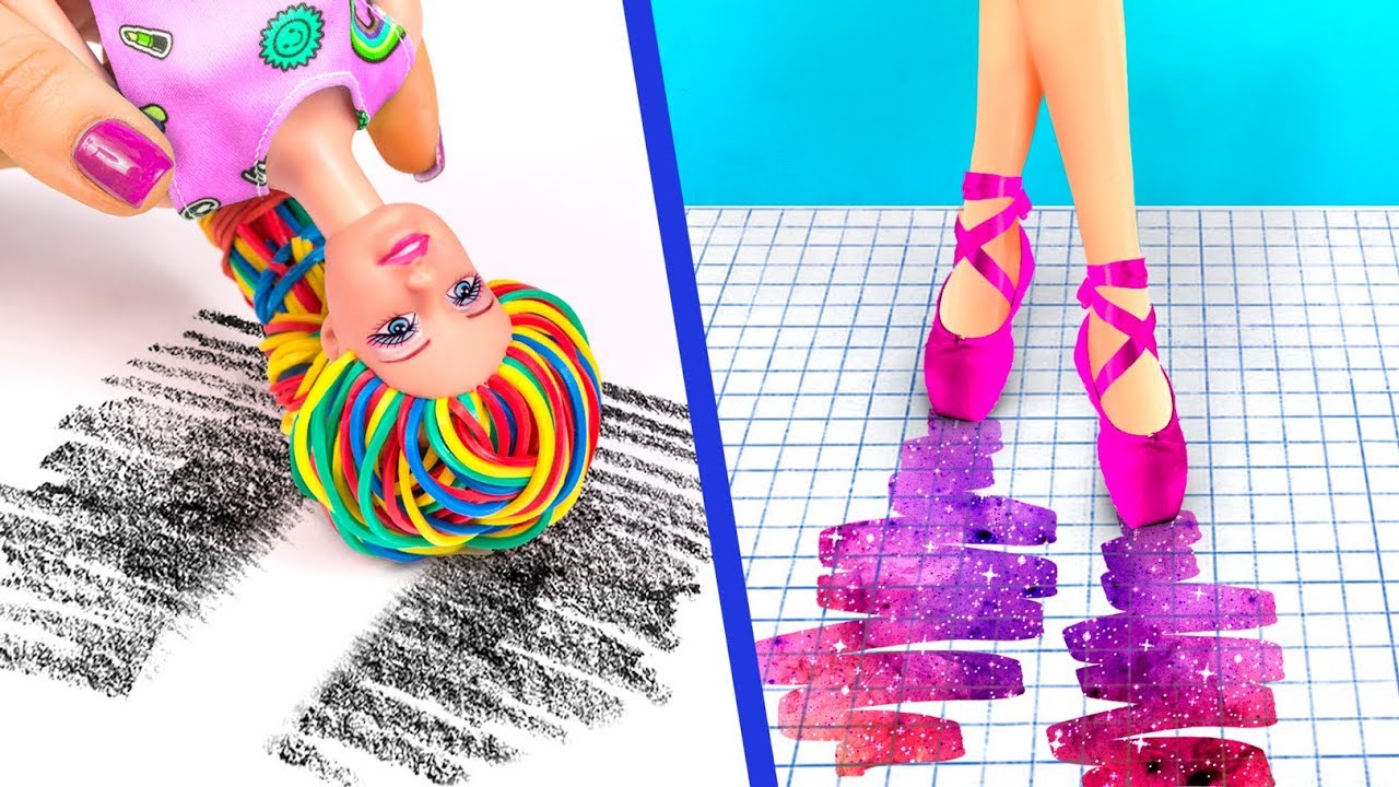 COMO ESCONDER BONECAS BARBIE NA ESCOLA / 9 TRUQUES MALUCOS PARA A SUA BARBIE E BONECAS LOL SURPRESA video phone beyonce mp3