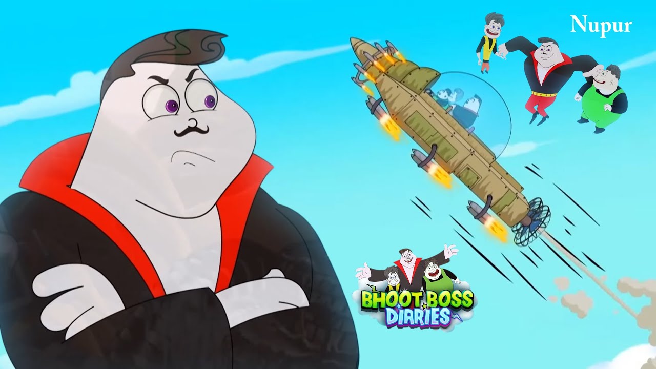 थकेला पकेला का रॉकेट देख कर भूत बॉस का छूटा पसीना | Paap-O-Meter | Bhoot Boss Hindi Cartoon