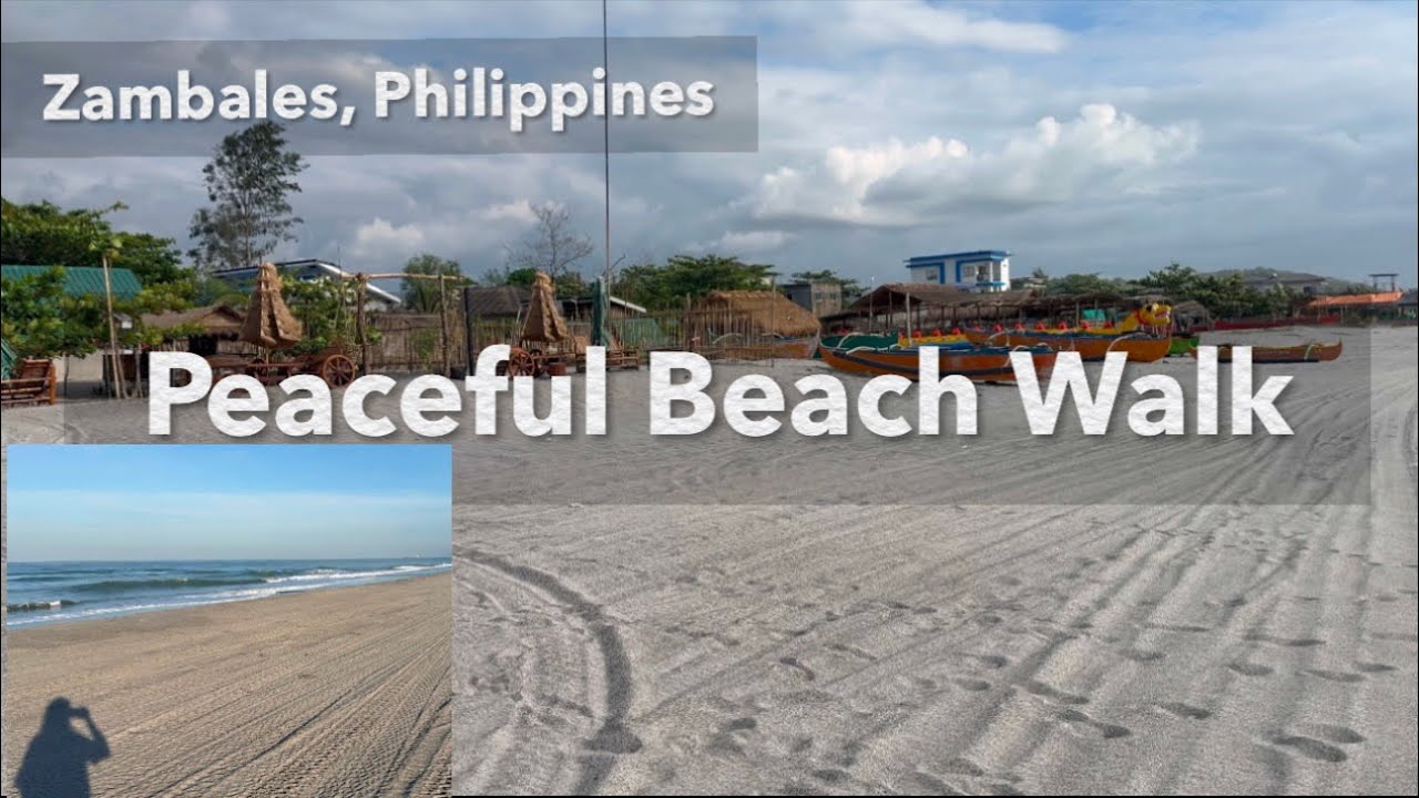 Peaceful Walk at Cabangan Zambales | Relaxing Ocean View