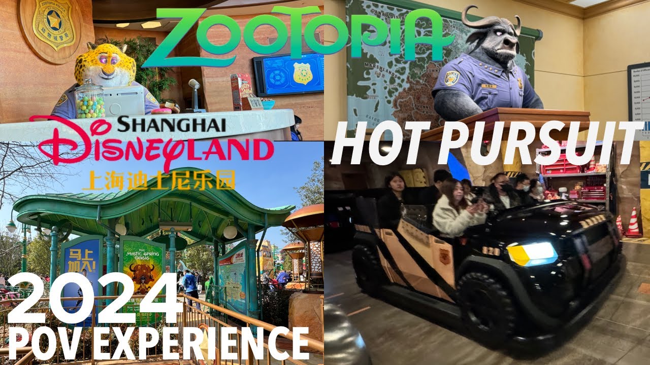 Zootopia! Hot Pursuit Full Attraction POV Experience - Shanghai Disneyland September 2024 in 4K