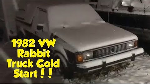 1982 Volkswagen Rabbit Truck Cold Start