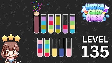 Water Sort Quest Level 135 Solution Walkthrough